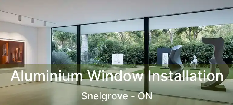  Aluminium Window Installation Snelgrove - ON
