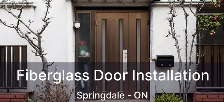  Fiberglass Door Installation Springdale - ON