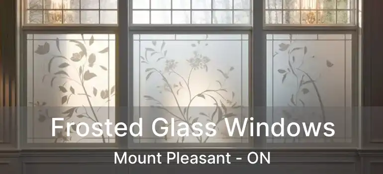  Frosted Glass Windows Mount Pleasant - ON