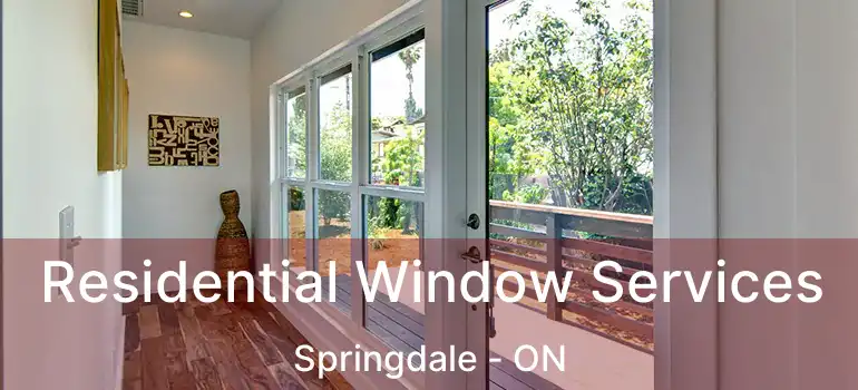  Residential Window Services Springdale - ON