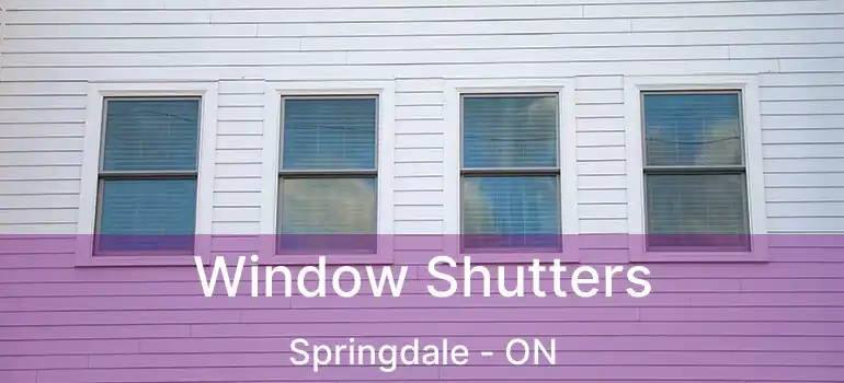  Window Shutters Springdale - ON
